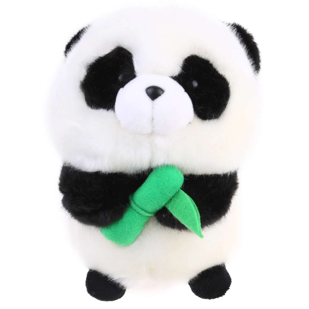 Black Adorable Stuffed Toy Plush Panda With Bamboo Design Doll Panda Toy Decorative Birthday Gift Doll