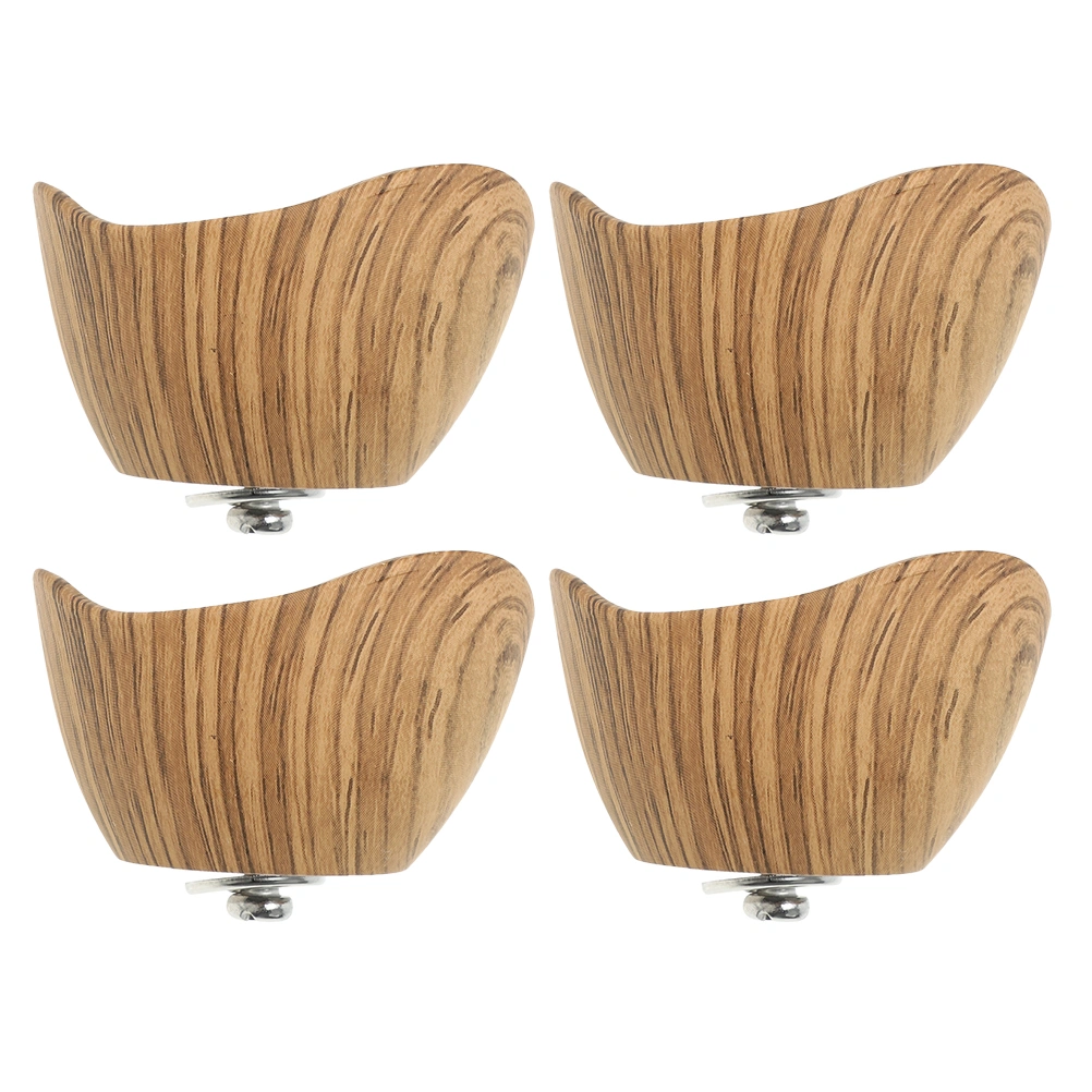 4pcs Pot Lid Knob Kitchen Cookware Heat Resistant Wood Pattern Knob Pot Lid Lifting Handle