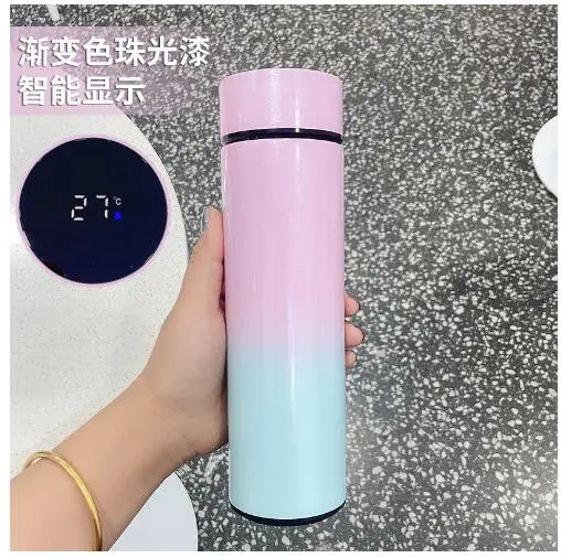 Stainless Steel Water Bottle Smart Insulated Bottle With LED Temperature Display Food-grade Bottle