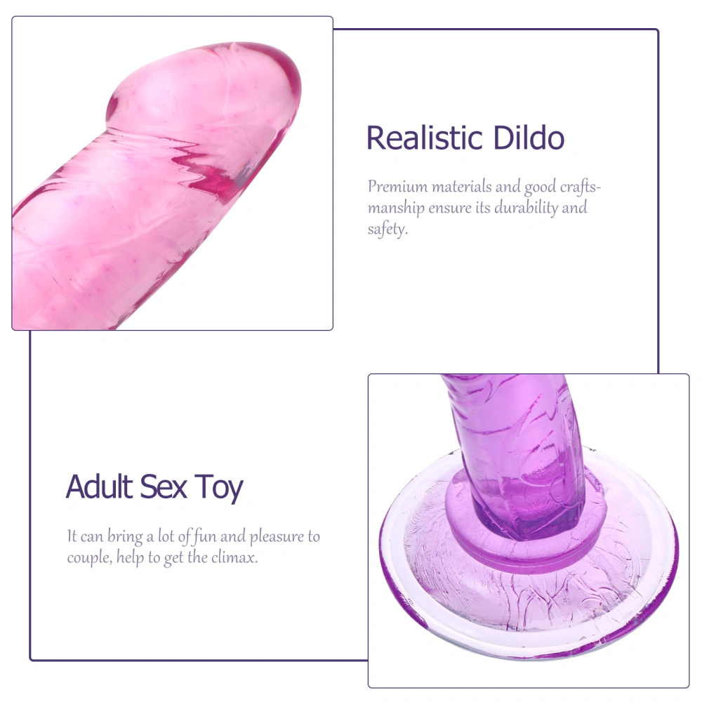 2pcs Simulation Dildo with Suction Cup G-spot Vaginal Stimulator Masturbator