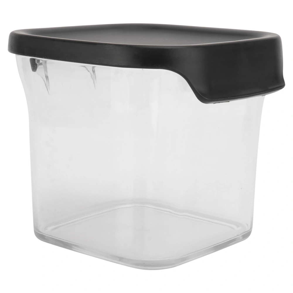 630ml Transparent Food-grade Storage Tank Airtight Storage Jar Sealed Can Food Classification Storage Container with Coffee Cover for Refrigerator Kitchen