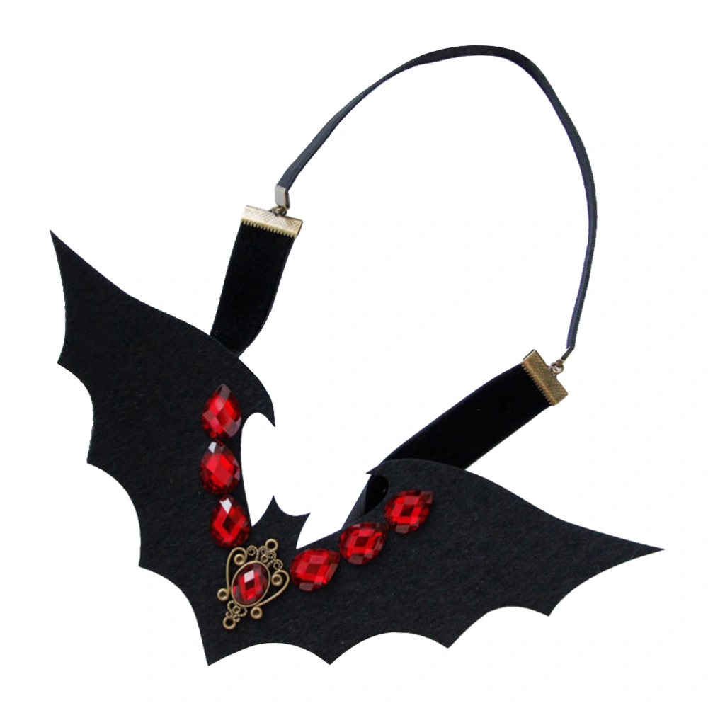 Halloween Headband Bat Head Piece Hair Band Accessory Party Cosplay Costume Favors Supplies (Black)