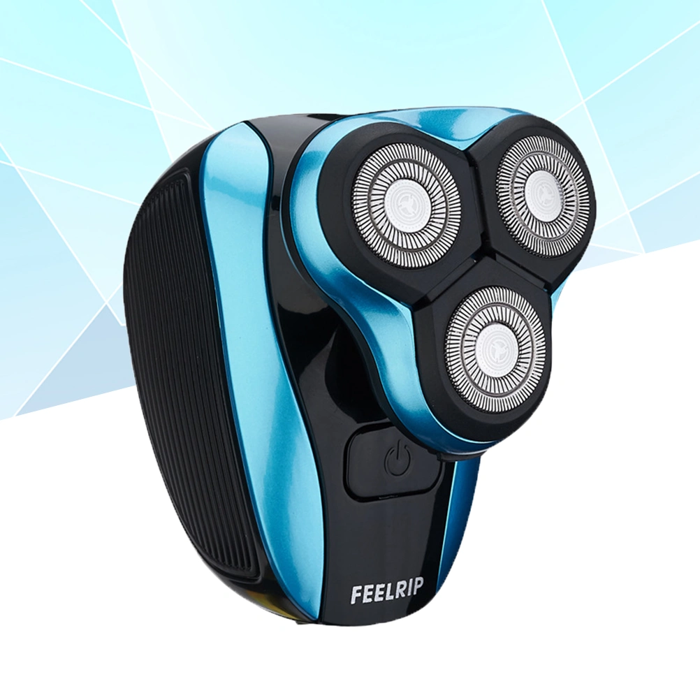 1 Set Shave Head Machine Three Head Electric Razor Rechargeable Waterproof Head Shaving Electric Shaver Smart Shaver