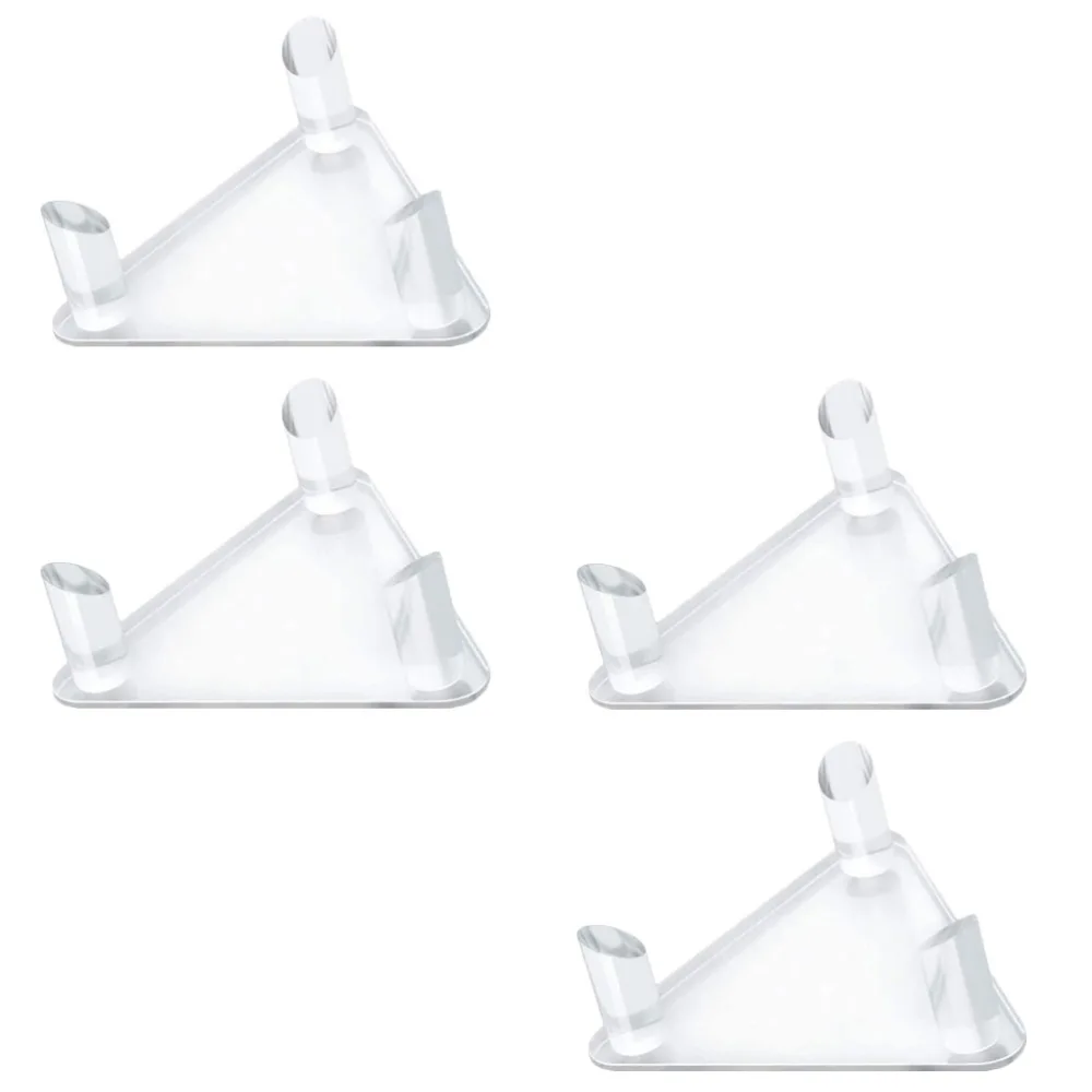 4pcs Acrylic Ball Stand Holder Sports Ball Storage Display Rack for Rugby