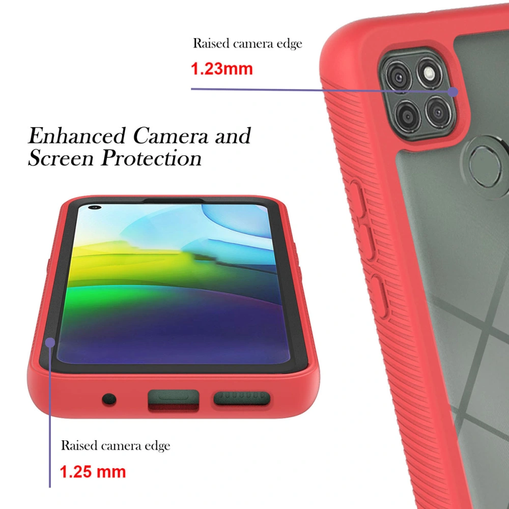 Anti-drop Phone Case Transparent PC Shell for Girls Compatible with G9 Power