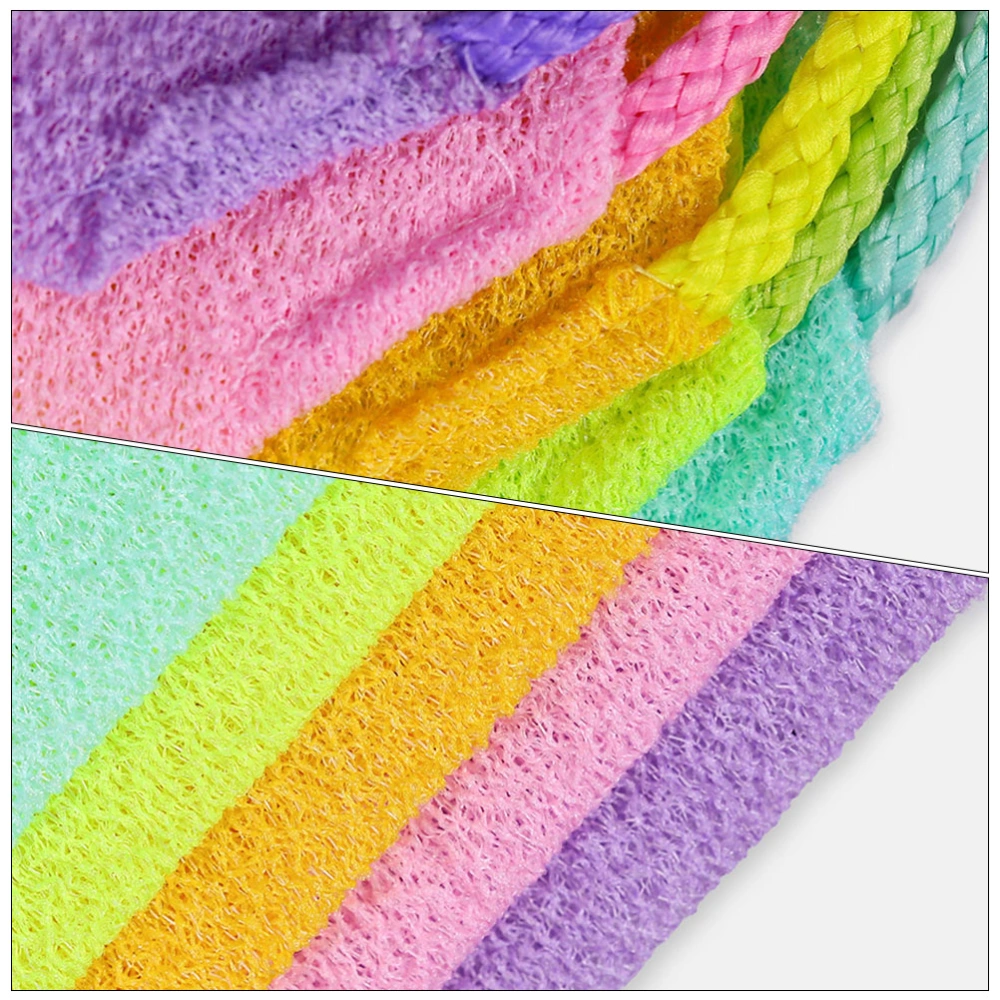 3Pcs Bathing Shower Wash Towel Household Back Scrubber Exfoliating Bath Towel