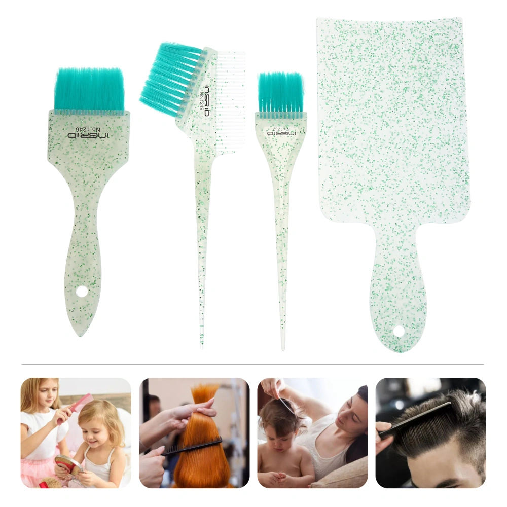 1 Set Hair Dye Paddle Highlighting Brush Combs Hair Highlights Tools for Barber Shop