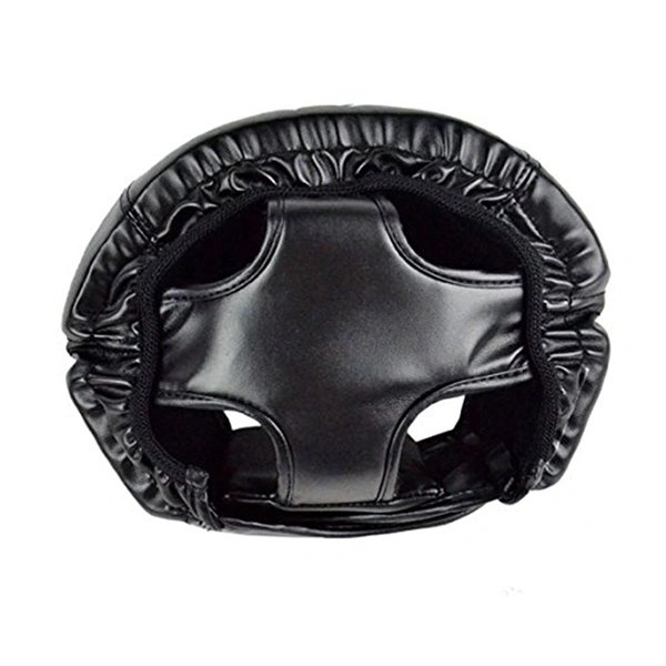 Boxing Helmet Closed Type Boxing Head Guard Muay Thai Kick Brace Head Protection for Free Combat Taekwondo (Black)