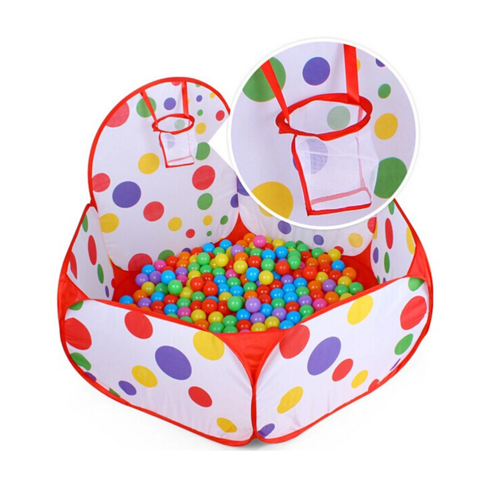 Kids Ball Play Poll Tent Toddler Ball Pit with Basketball for Toddlers 1.5m