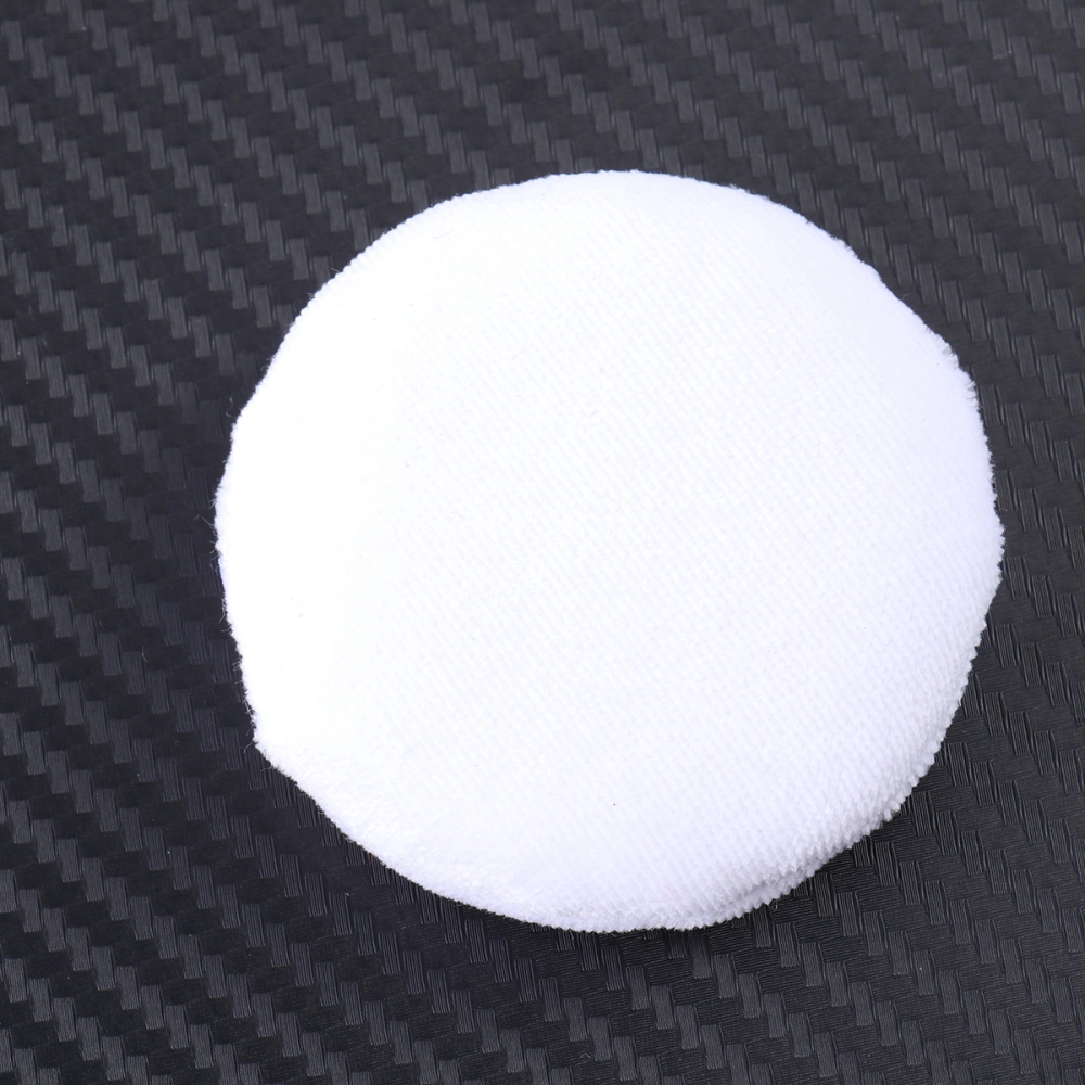 5 Pcs 60mm Ribbon Powder Puff Baby Body Puff Pure Cotton Round Makeup Powder Puff (White)