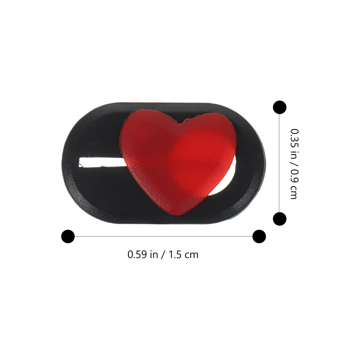4pcs Laptop Camera Cover Slide Heart Shape Phone Camera Cover Webcam Blocker