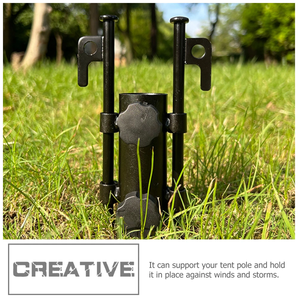 1 Set of Outdoor Pole Holder Multi-function Umbrella Base Portable Umbrella Stand