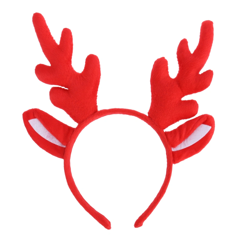 Reindeer Antler Hair Christmas Kids Headband Headwear for Children Christmas Costume Party (Red)