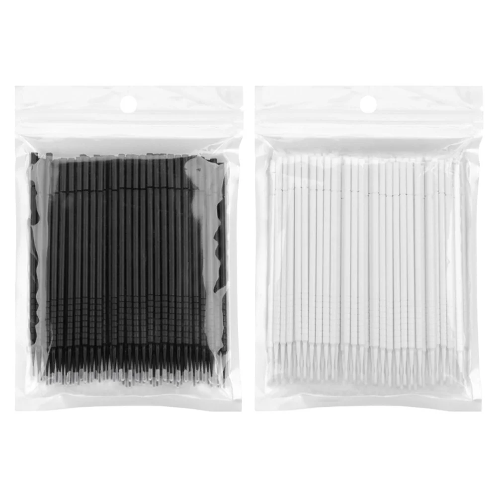 200pcs Simple Eyelash Grafting Brushes Eyelash Makeup Tools Cleaning Brushes