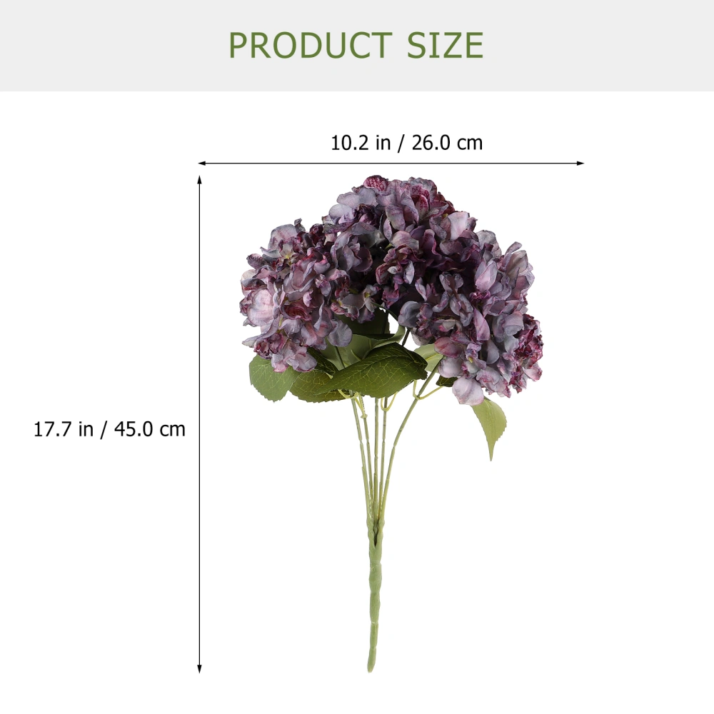 Creative Flower Bouquet Adornment Artificial Hydrangea Bouquet Ornament