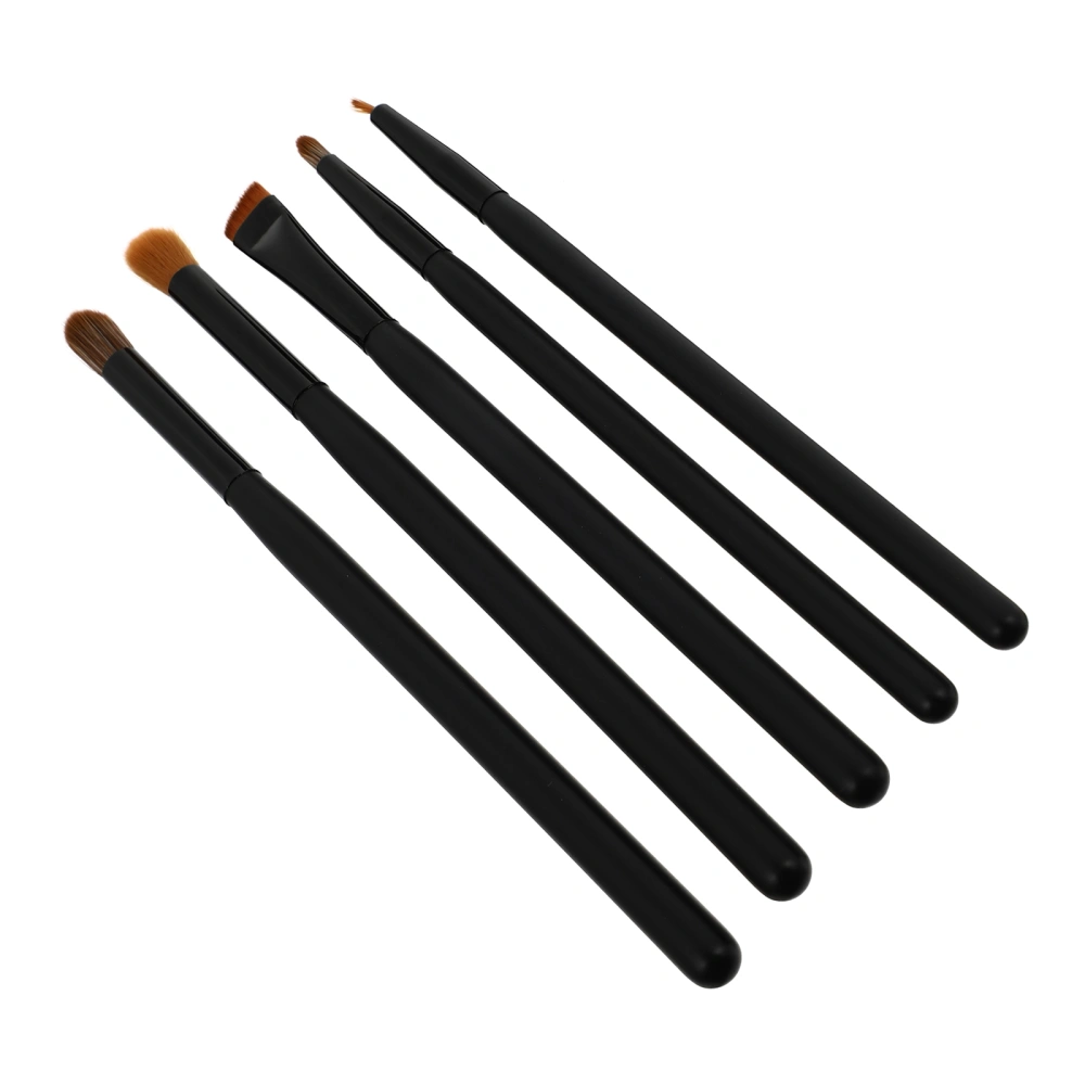 1 Set/5pcs Point Makeup Brush Brow Brush Eyeliner Brush Lip Brush Kit