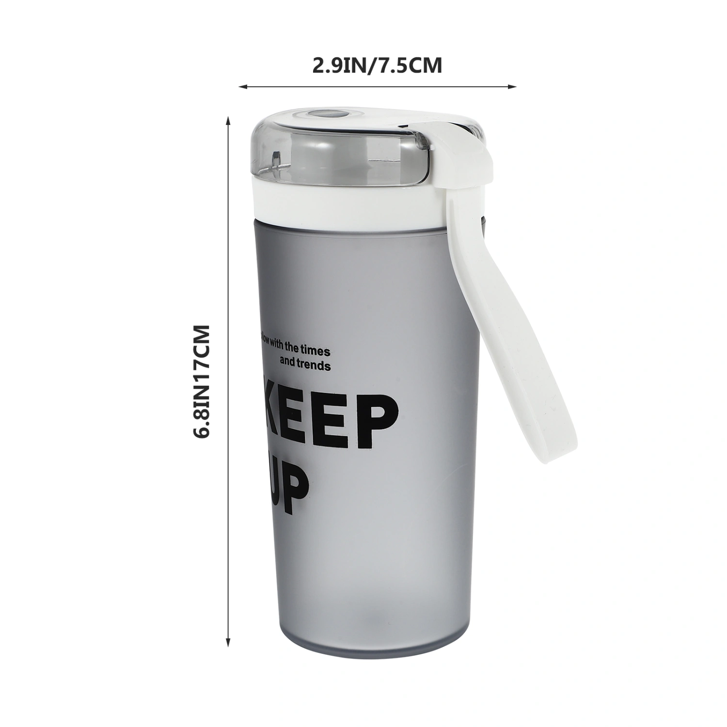 1Pc 400ml Shaker Bottle Practical Milkshake Mixing Bottle Sports Water Bottle