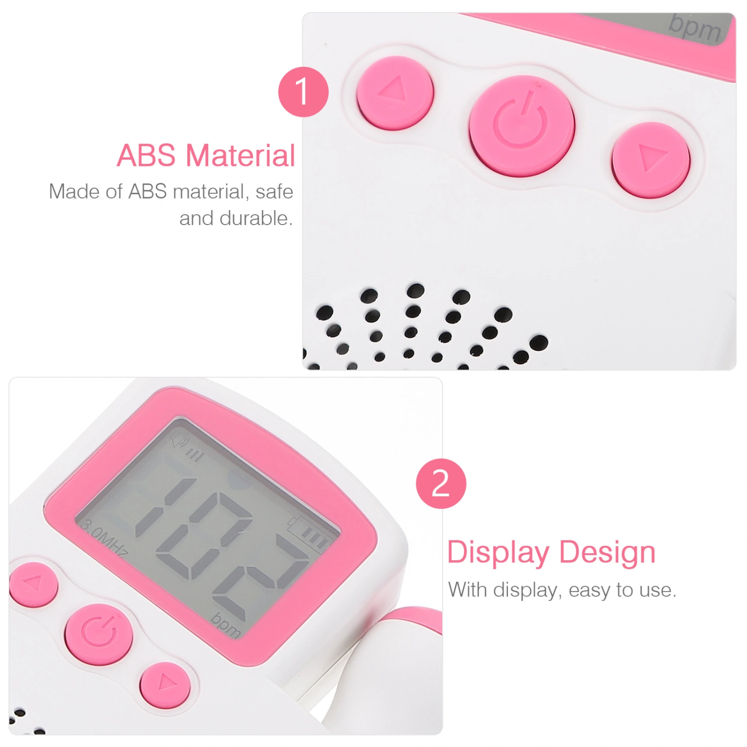 Fetal Doppler Baby Heart Rate Monitor Pregnancy Heart Rate Detecting Equipment