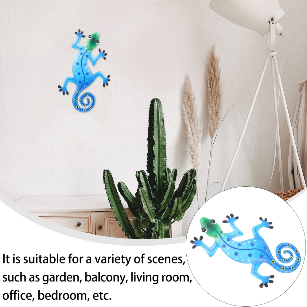 Craft Wall Art Decor Indoor Outdoor Hanging Iron Gecko Ornament Accessory