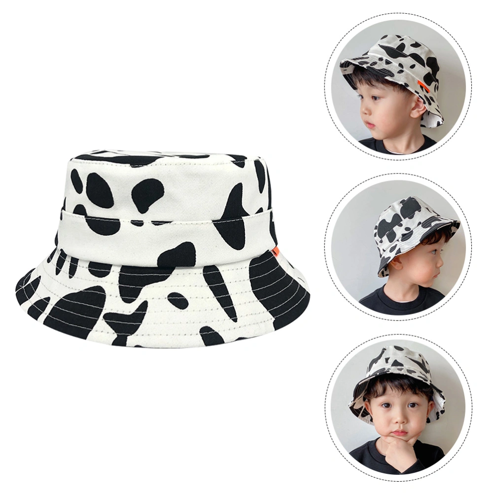 Cow Pattern Bucket Hat Beach Fisherman Hat Fashionable Fisherman Hat