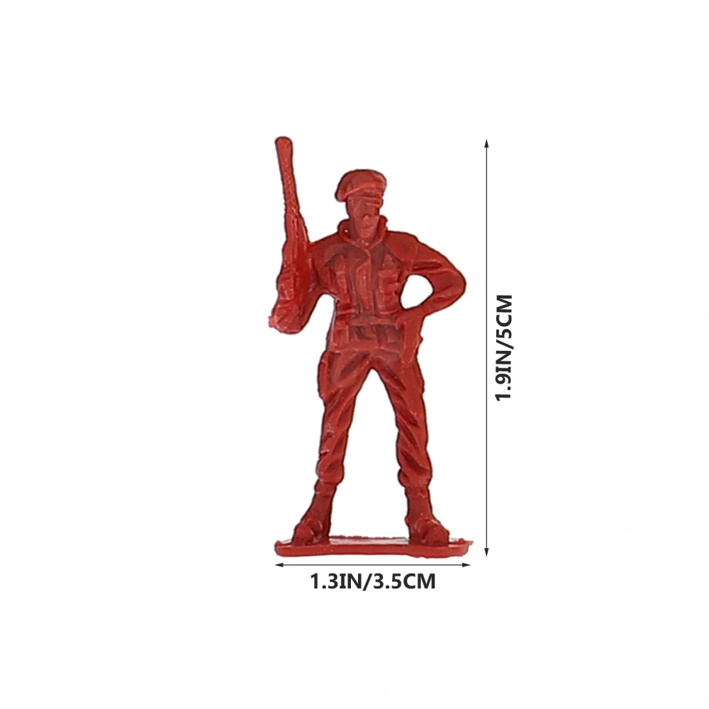 120pcs Plastic Soldiers Figurine Various Soldiers Decors Military Battle Toys (Random Style)