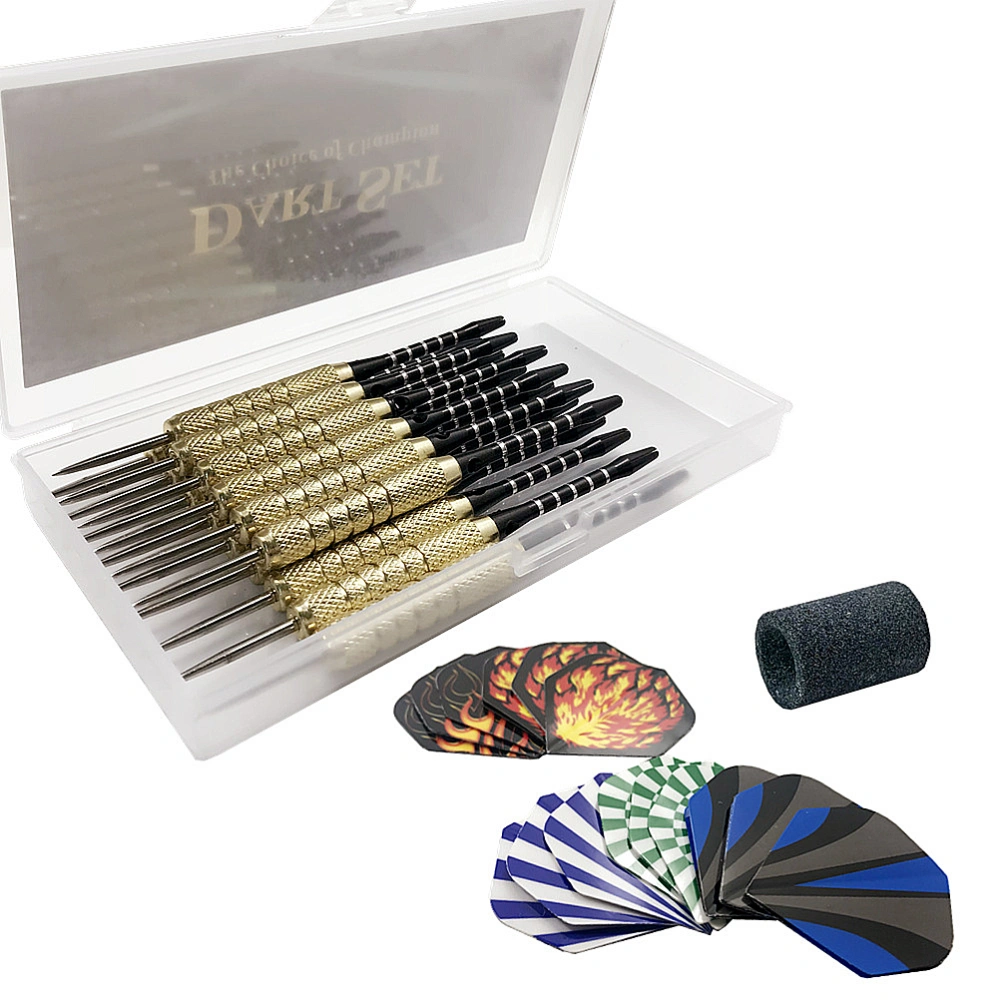 15pcs Box Package Copper Plating Darts Tip Set Darts Brass Darts Needle Darts (Colorful)