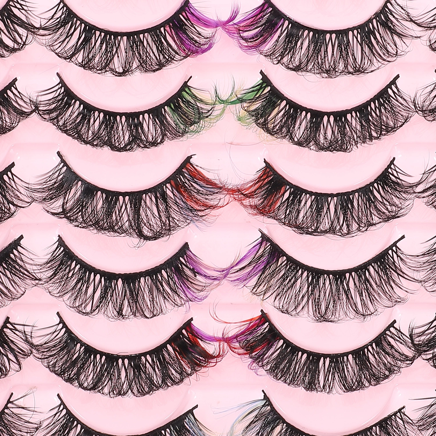 14 Pairs Lash Extension Fake Lash Clusters False Eyelash Clusters Imitation Mink Lash Clusters