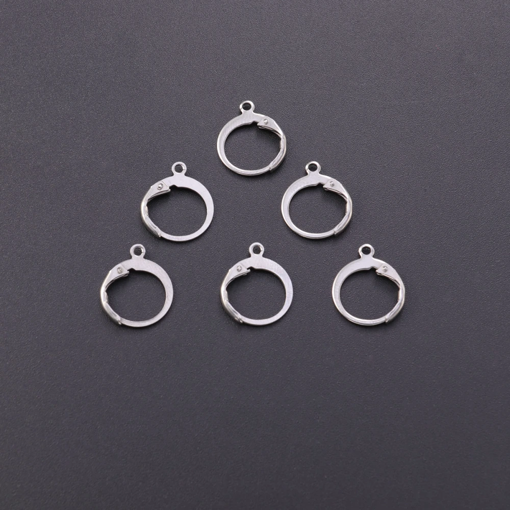 100PCS DIY Simple Stainless Steel Earrings Handmade Jewelry Accessories for Girl Woman Lady (A14)