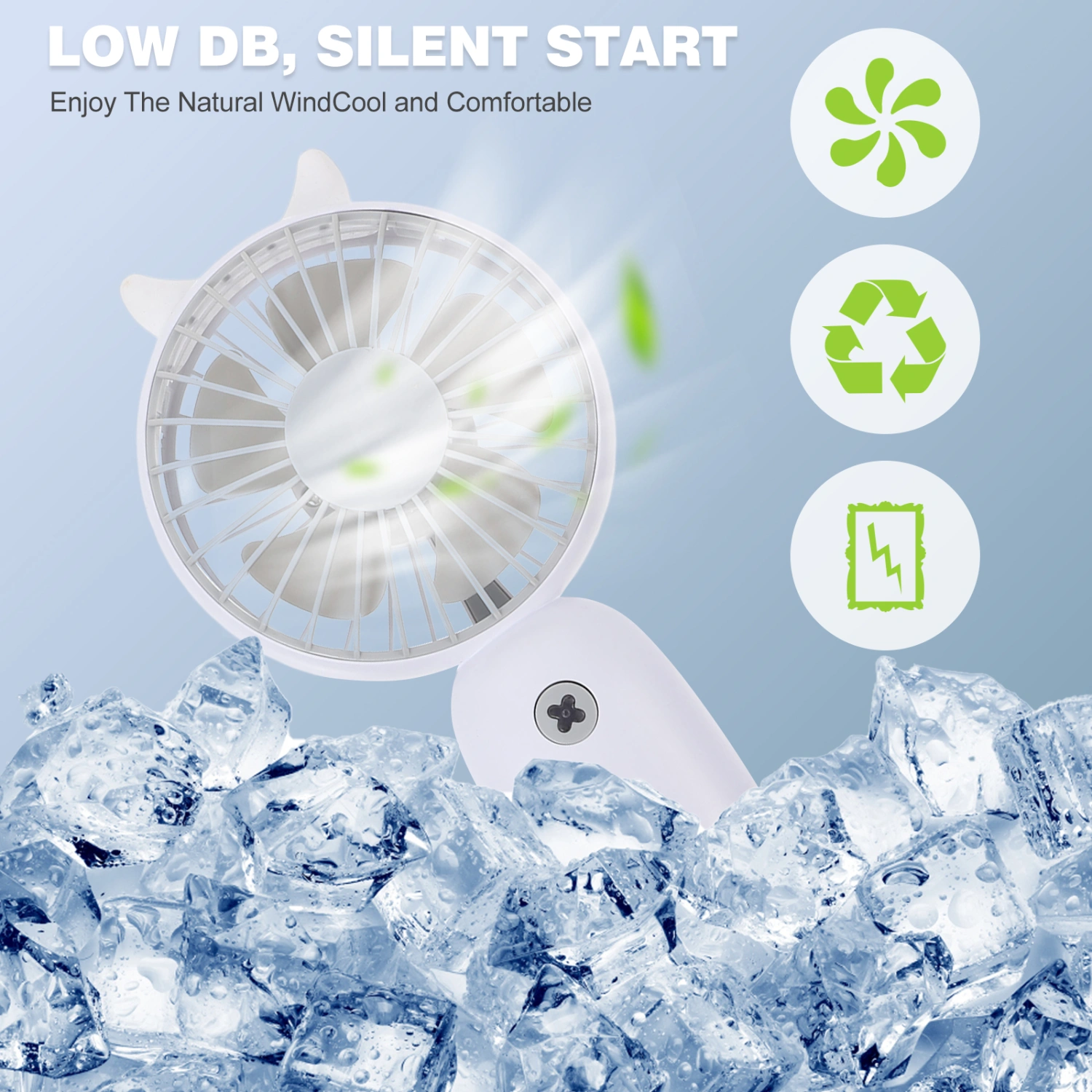 1pc Multifunction Fan USB Charging Air Fan Handheld Fan Outdoor Portable Fan