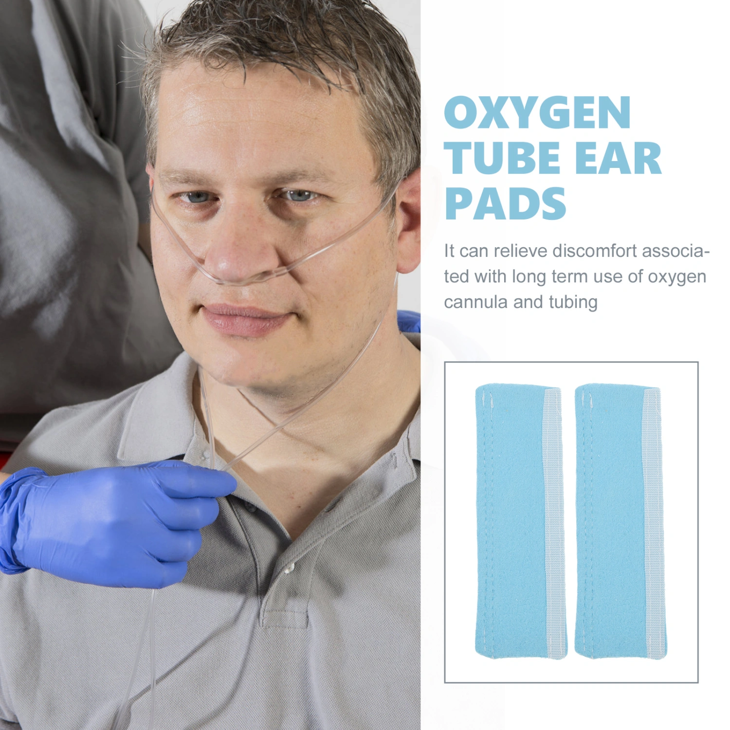 4Pcs Professional Ear Cushions for Cannula Exhaust Relaxing Ear Pads Oxygen Cannula Ear Pads Supplies