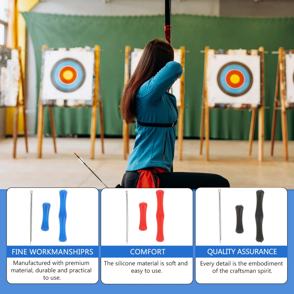 3pcs Archery Finger Protectors Silicone Shooting Protectors Finger Protectors