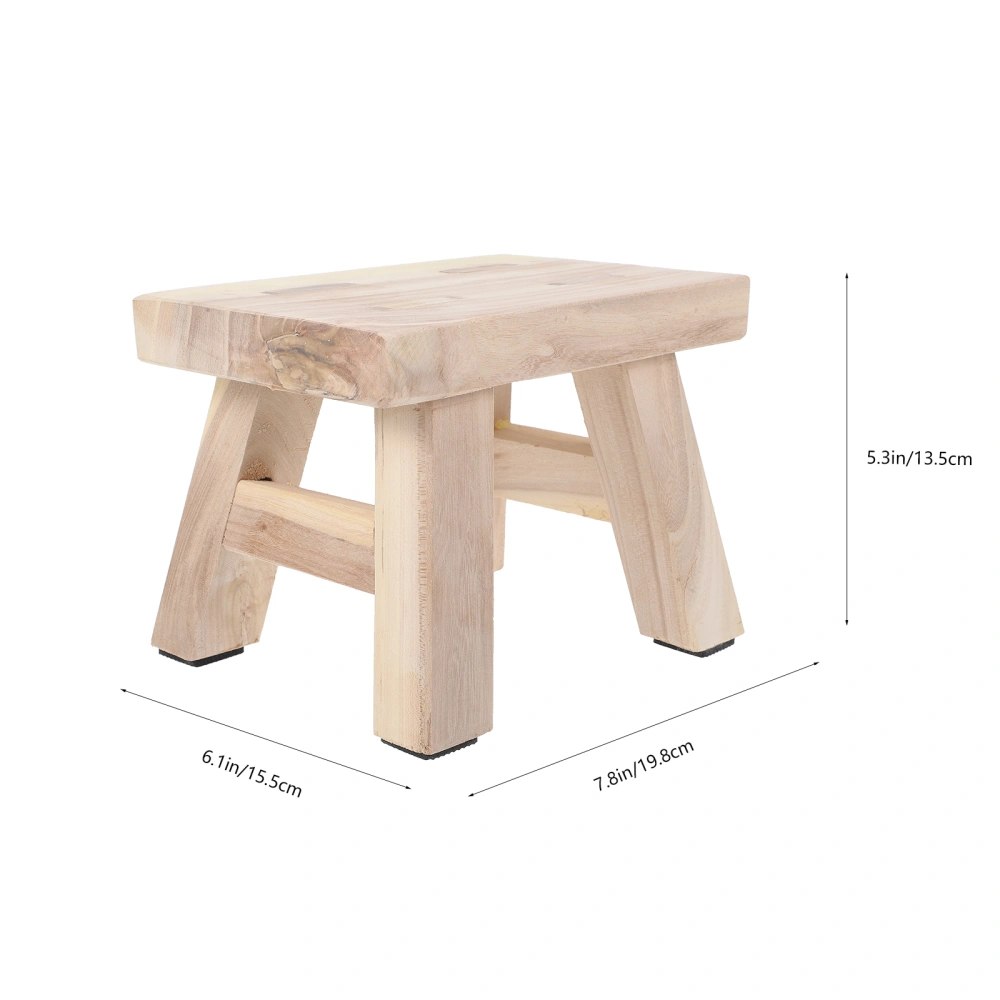 Wooden Stool Doorway Shoe Changing Stool Bathroom Stool Living Room Stool