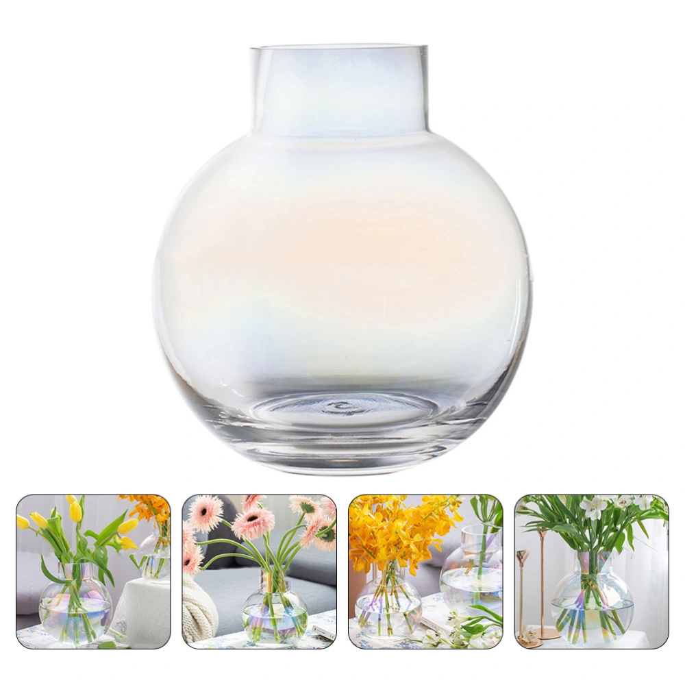 1Pc Flower Arrangement Vase Decorative Glass Vase Desktop Hydroponic Container