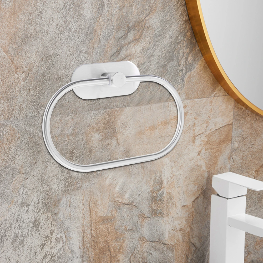 Towel Ring Bathroom Hand Towel Rack Stainless Steel Round Towel Holder Towel Hanger