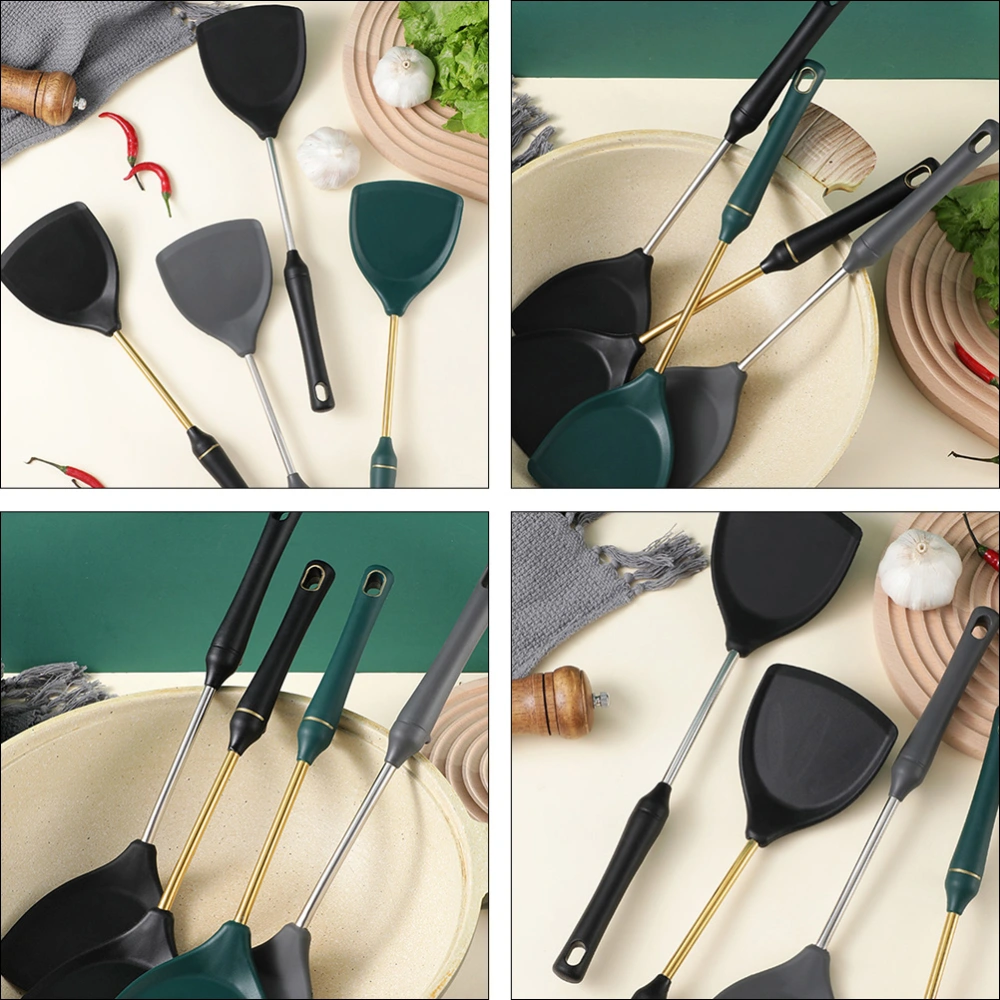 1pc Silicone Shovel Home Restaurant Kitchen Kitchenware Cooking Spatula