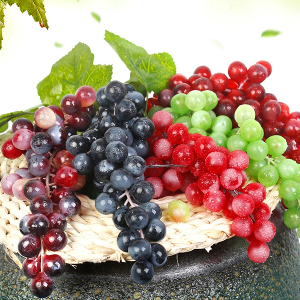 10PCS Simulated Fruit Model Decoration Lifelike Grapes Model Props Artificial Plastic Fruit Photo Props for Home Mall Store (Mixed Style)