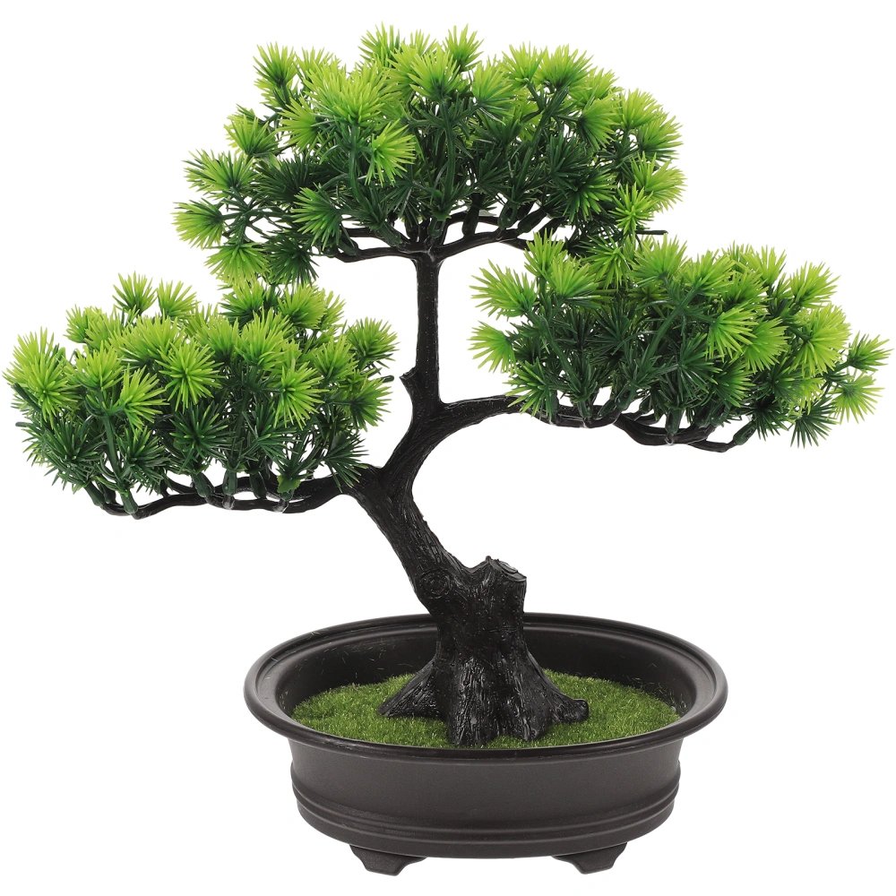 Artificial Bonsai Tree Decor Fake Guest-Greeting Pine Potted Artificial House Plant