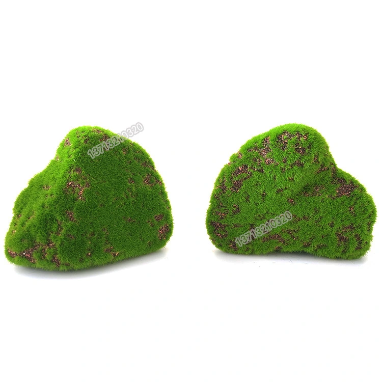 Artificial Moss Rock Simulation Moss Stone Realistic Moss Stone Faux Moss Rock for DIY Decor