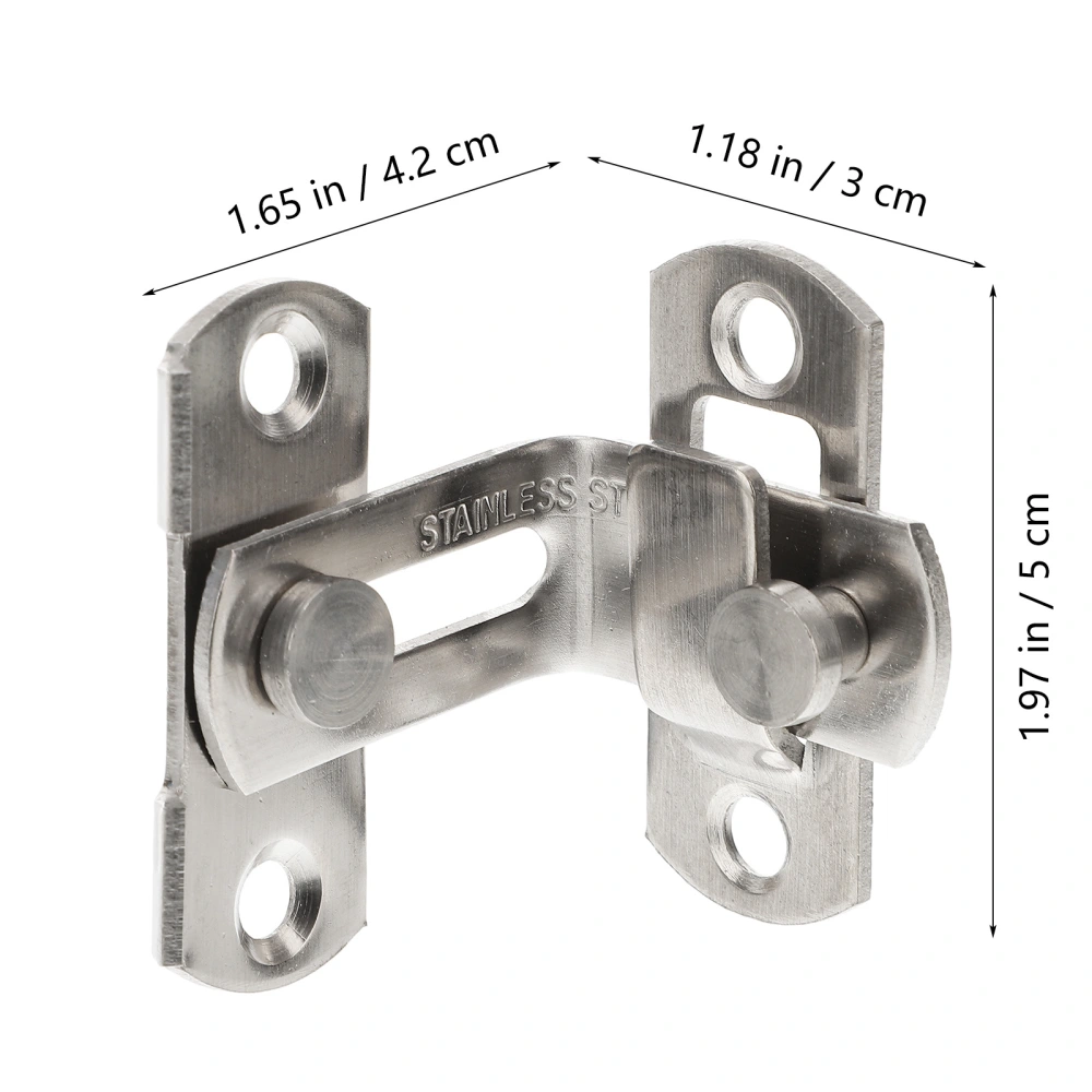 3 Sets Flipping Door Sliding Latch Portable 90 Degree Safety Sliding Barn Door Lock