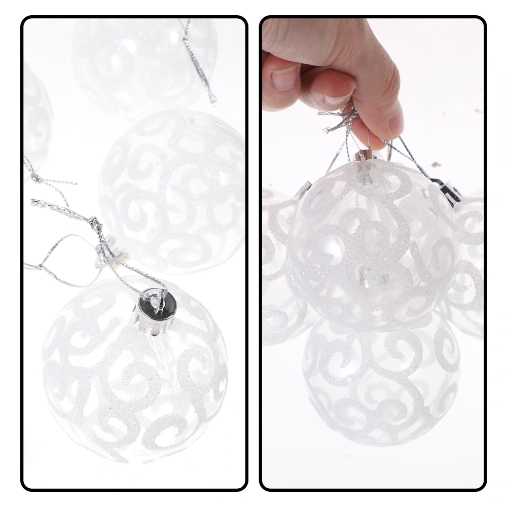 9pcs  Christmas Ball Ornaments Shatterproof Reusable Plastic Christmas Ornaments