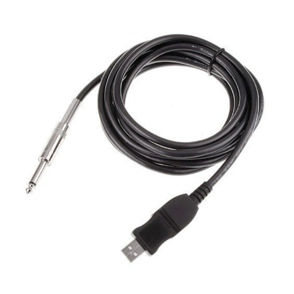 3M Guitar Bass to USB Link Cable Adapter for PC /Mac Recording (Black)