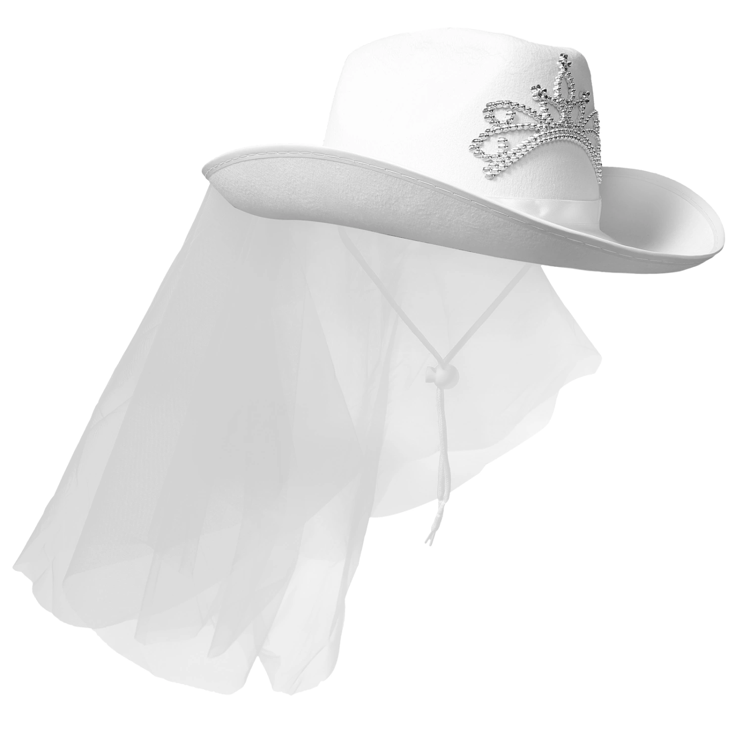 Bridal Cowboy Hat Veil Hat Bride Western Veil Cowboy Hat Cowgirl Hat Wedding Supply