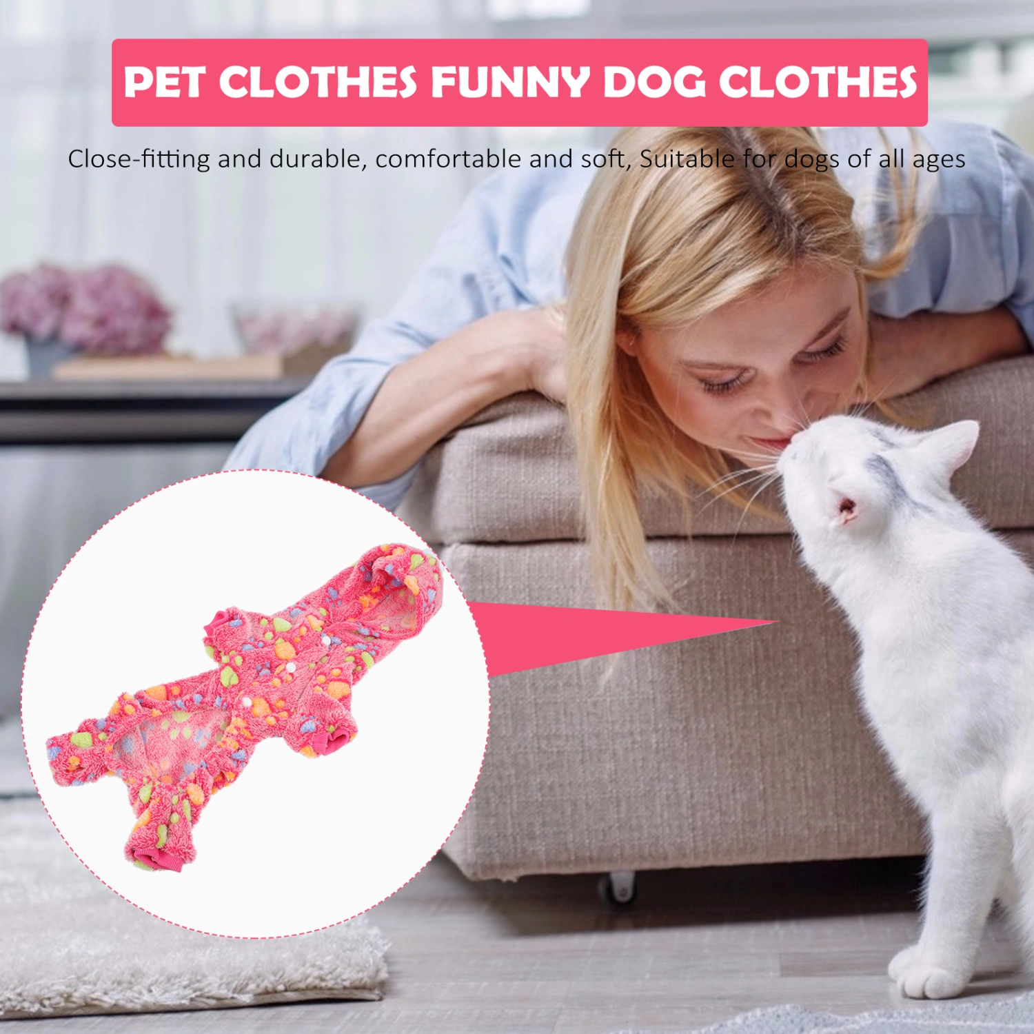 Flannel Pet Clothes Winter Dog Clothes Pet Puppy Clothes Decorative Pet Dog Clothes