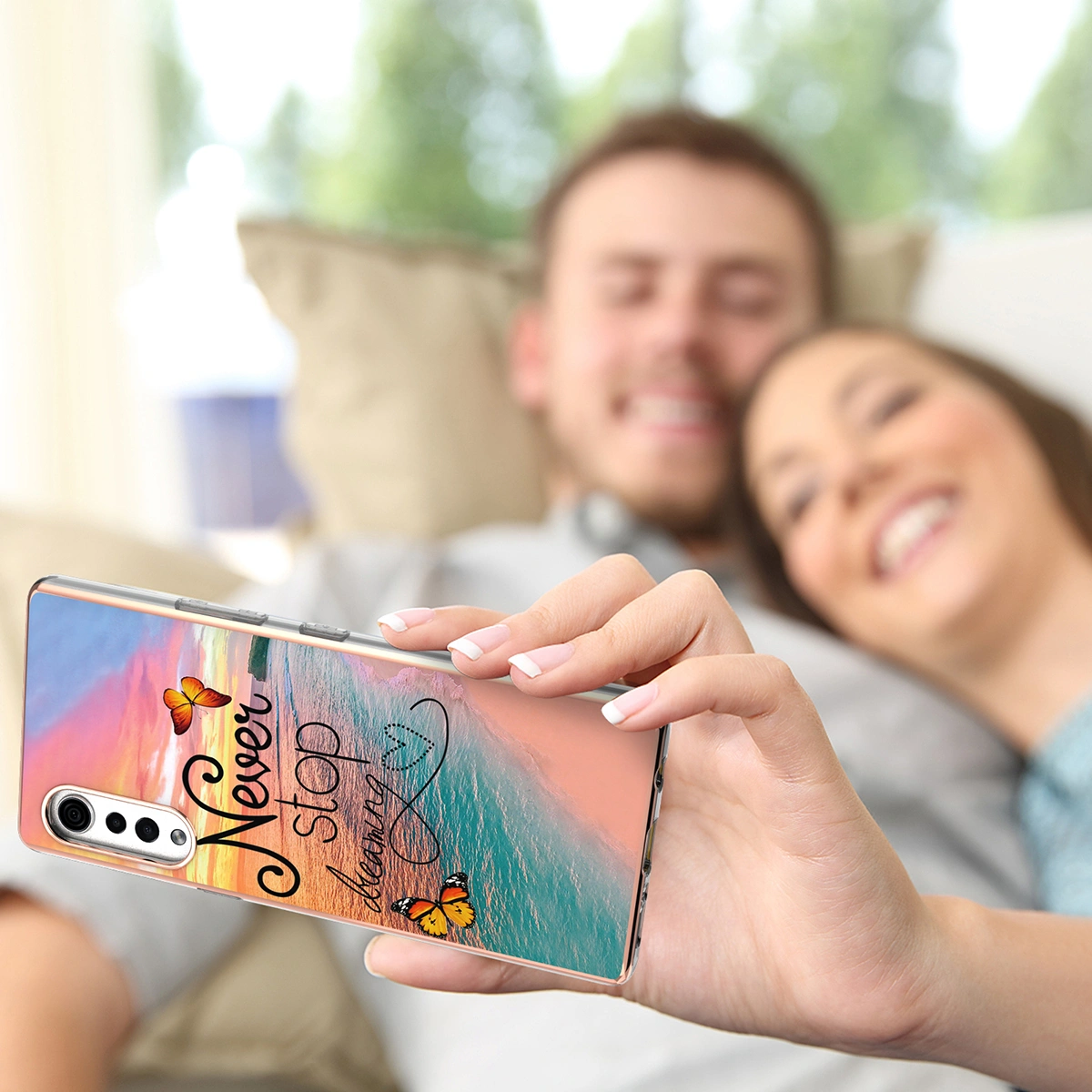 Luxury Pattern Phone Case Back Pattern Phone Shell Compatible with 4G/5G