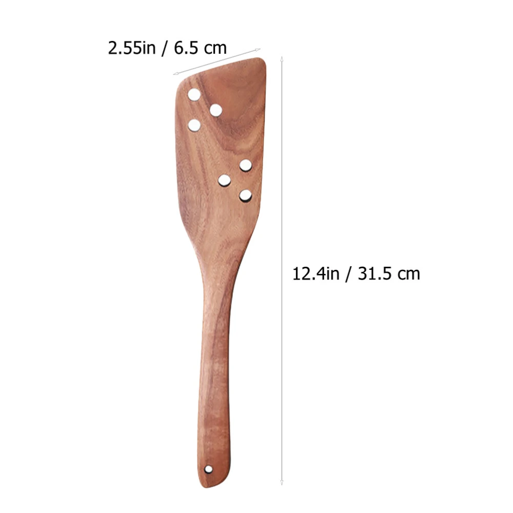 1Pc Kitchen Cooking Spatula Practical Wooden Spatula Non-stick Wooden Cookware