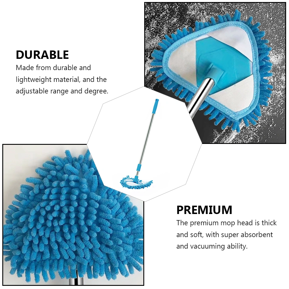 1Pc Mini Triangular Mop Rotatable Mop Household Lightweight Cleaning Mops