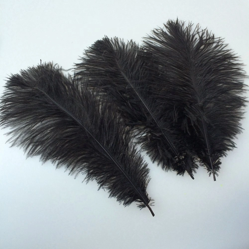 20pcs 30-35cm Artificial Ostrich Feathers Decoration Feathers for Wedding Party Mask Dress (Purple)