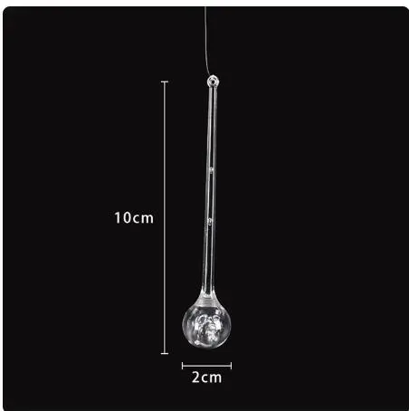 10pcs Water Drop Pendants Fake Crystal Hanging Decoration Romantic Wedding Hanging Ornament