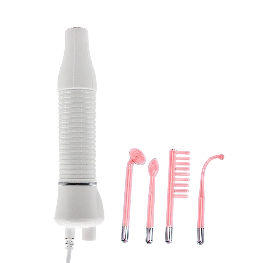 High Frequency Wand High Frequency Electrotherapy Beauty Device Portable Manual Electrotherapy Stick with US Plug (Red Light)