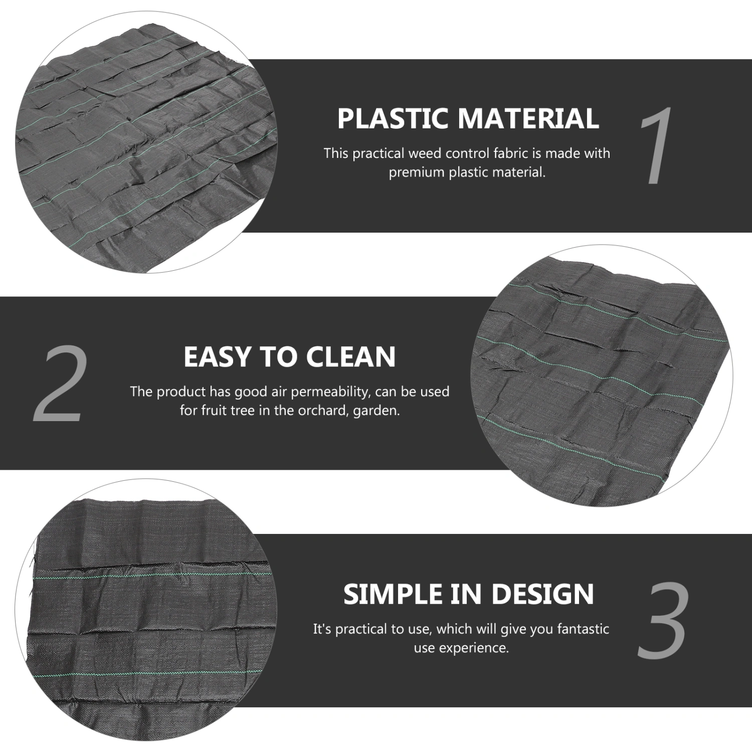Garden Weed Barrier Landscape Fabric Weed Blocking Fabric Outdoor Ground Cover